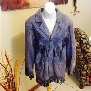 Vintage Fringed Suede Jacket